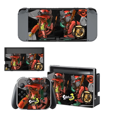 Splatoon 3 decal skin for Nintendo Switch Console and Cont.. Splatoon 3 decal skin for Nintendo Switch Console and Cont..
