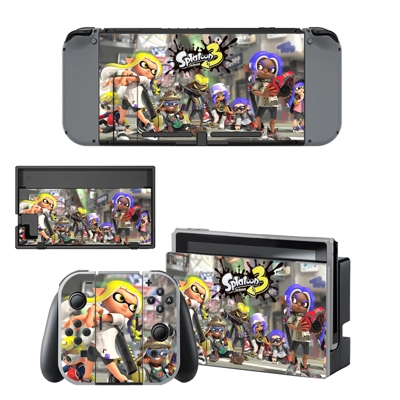 Splatoon 3 decal skin for Nintendo Switch Console and Cont.. Splatoon 3 decal skin for Nintendo Switch Console and Cont..