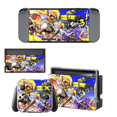 Splatoon 3 decal skin for Nintendo Switch Console and Cont.. Splatoon 3 decal skin for Nintendo Switch Console and Cont..