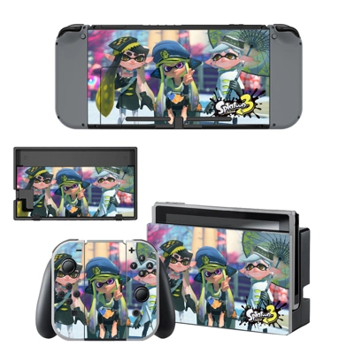 Splatoon 3 decal skin for Nintendo Switch Console and Controllers