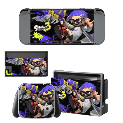 Splatoon 3 decal skin for Nintendo Switch Console and Cont.. Splatoon 3 decal skin for Nintendo Switch Console and Cont..