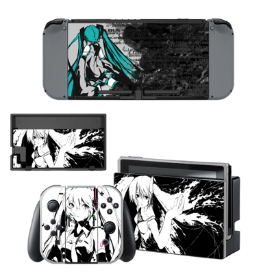 Hatsune Miku decal skin for Nintendo Switch Console and Co.. Hatsune Miku decal skin for Nintendo Switch Console and Co..