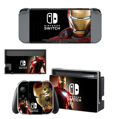 Ironman decal skin for Nintendo Switch Console and Control.. Ironman decal skin for Nintendo Switch Console and Control..