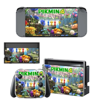 Pikmin 4 decal skin for Nintendo Switch Console and Contro.. Pikmin 4 decal skin for Nintendo Switch Console and Contro..