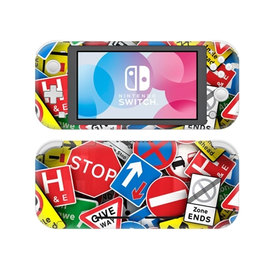 Road Sign Texture decal skin Sticker for Nintendo Switch Lite Console