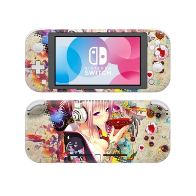 Anime Girl decal skin Sticker for Nintendo Switch Lite Con..