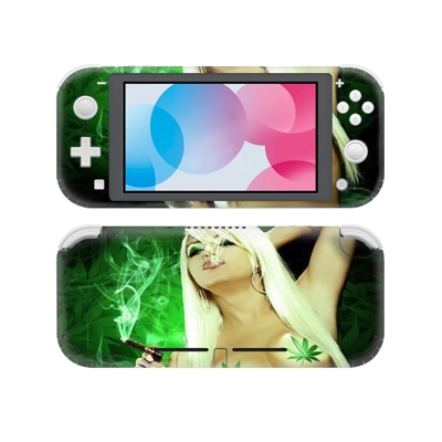 Weed Girl decal skin Sticker for Nintendo Switch Lite Cons.. Weed Girl decal skin Sticker for Nintendo Switch Lite Cons..
