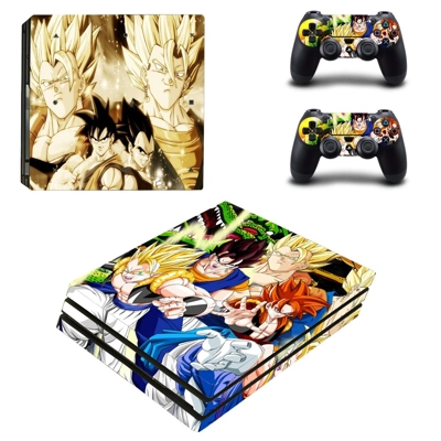 Dragon Ball Super decal skin for PS4 Pro Console and 2 Controllers