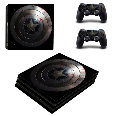 Captain America decal skin for PS4 Pro Console and 2 Contr.. Captain America decal skin for PS4 Pro Console and 2 Contr..