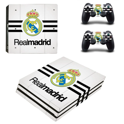Real Madrid decal skin for PS4 Pro Console and 2 Controllers Real Madrid decal skin for PS4 Pro Console and 2 Controllers