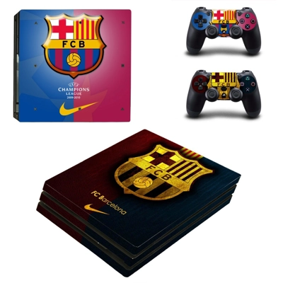 FC Barcelona decal skin for PS4 Pro Console and 2 Controll.. FC Barcelona decal skin for PS4 Pro Console and 2 Controll..