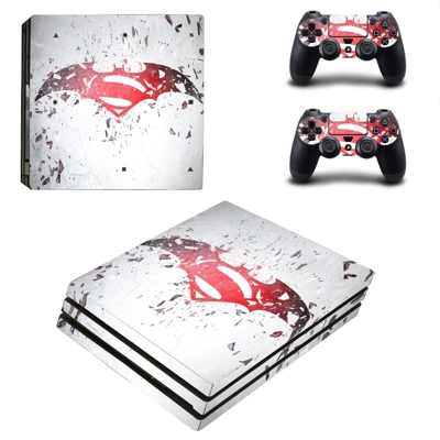 Batman VS Superman decal skin for PS4 Pro Console and 2 Co.. Batman VS Superman decal skin for PS4 Pro Console and 2 Co..