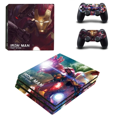 Ironman Tony Stark decal skin for PS4 Pro Console and 2 Co.. Ironman Tony Stark decal skin for PS4 Pro Console and 2 Co..
