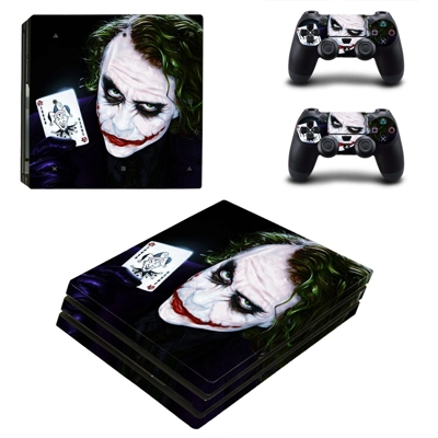 The Joker decal skin for PS4 Pro Console and 2 Controllers