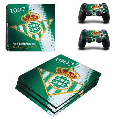 Real Betis FC decal skin for PS4 Pro Console and 2 Control.. Real Betis FC decal skin for PS4 Pro Console and 2 Control..