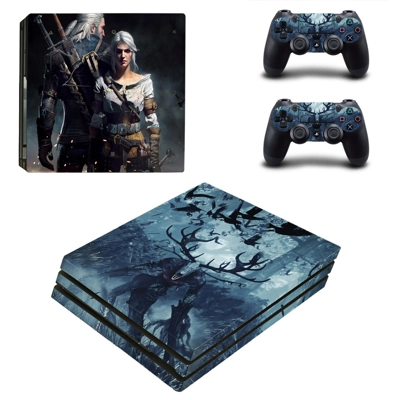 The Witcher 3 wild hunt decal skin for PS4 Pro Console and.. The Witcher 3 wild hunt decal skin for PS4 Pro Console and..