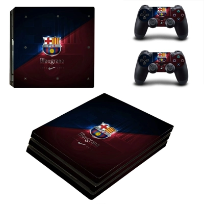 FC Barcelona decal skin for PS4 Pro Console and 2 Controll.. FC Barcelona decal skin for PS4 Pro Console and 2 Controll..
