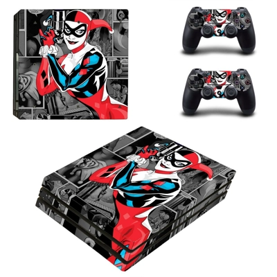 Harley Quinn decal skin for PS4 Pro Console and 2 Controllers