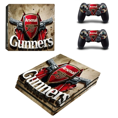 Arsenal Gunners decal skin for PS4 Pro Console and 2 Contr.. Arsenal Gunners decal skin for PS4 Pro Console and 2 Contr..