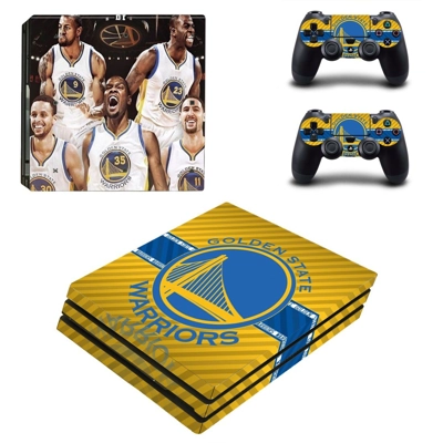 Golden State Warriors decal skin for PS4 Pro Console and 2 Controllers