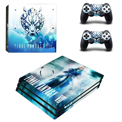 Final Fantasy 7 decal skin for PS4 Pro Console and 2 Contr.. Final Fantasy 7 decal skin for PS4 Pro Console and 2 Contr..
