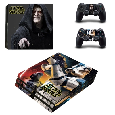 Star wars decal skin for PS4 Pro Console and 2 Controllers Star wars decal skin for PS4 Pro Console and 2 Controllers