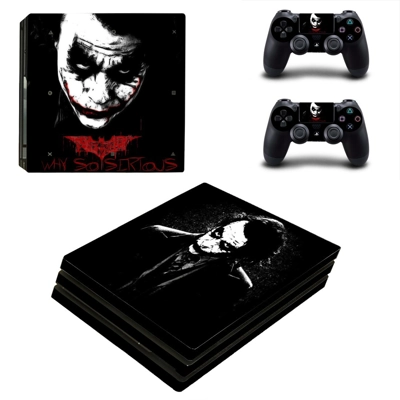 The Joker decal skin for PS4 Pro Console and 2 Controllers The Joker decal skin for PS4 Pro Console and 2 Controllers