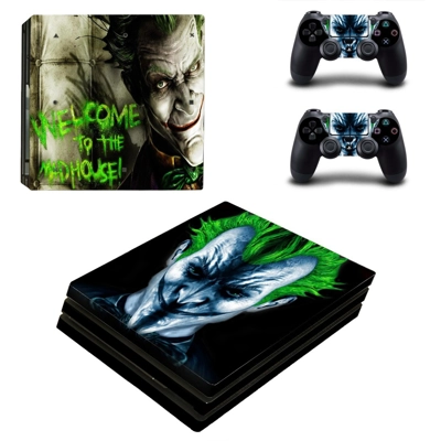 The Joker decal skin for PS4 Pro Console and 2 Controllers The Joker decal skin for PS4 Pro Console and 2 Controllers