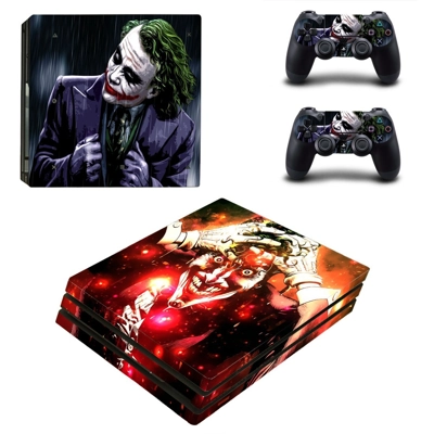 The Joker decal skin for PS4 Pro Console and 2 Controllers The Joker decal skin for PS4 Pro Console and 2 Controllers