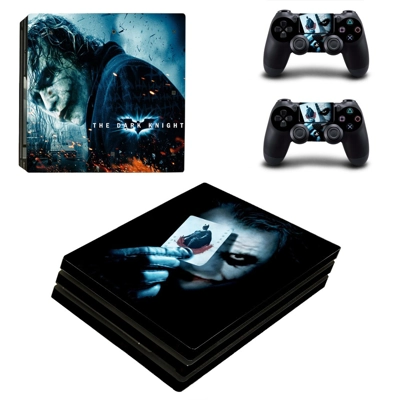 The Joker decal skin for PS4 Pro Console and 2 Controllers The Joker decal skin for PS4 Pro Console and 2 Controllers