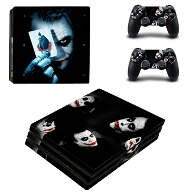 The Joker decal skin for PS4 Pro Console and 2 Controllers The Joker decal skin for PS4 Pro Console and 2 Controllers