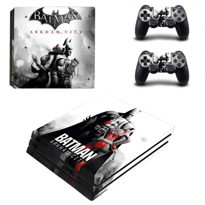 Batman Arkham City decal skin for PS4 Pro Console and 2 Co.. Batman Arkham City decal skin for PS4 Pro Console and 2 Co..