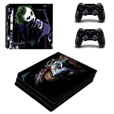 The Joker decal skin for PS4 Pro Console and 2 Controllers The Joker decal skin for PS4 Pro Console and 2 Controllers