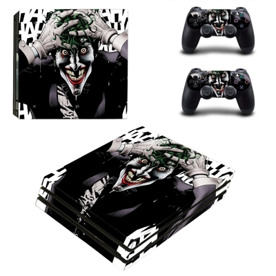 The Joker decal skin for PS4 Pro Console and 2 Controllers The Joker decal skin for PS4 Pro Console and 2 Controllers