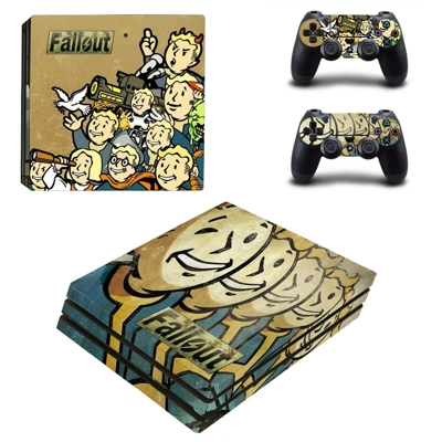 Fallout decal skin for PS4 Pro Console and 2 Controllers Fallout decal skin for PS4 Pro Console and 2 Controllers