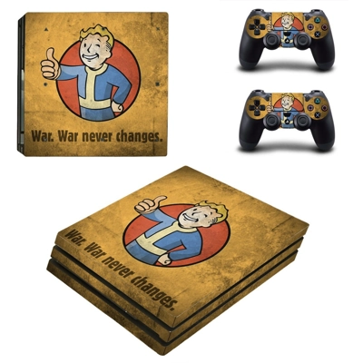 Fallout decal skin for PS4 Pro Console and 2 Controllers Fallout decal skin for PS4 Pro Console and 2 Controllers