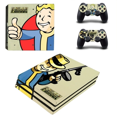 Fallout decal skin for PS4 Pro Console and 2 Controllers Fallout decal skin for PS4 Pro Console and 2 Controllers
