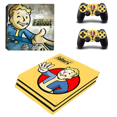 Fallout decal skin for PS4 Pro Console and 2 Controllers