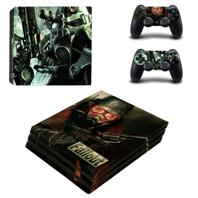 Fallout decal skin for PS4 Pro Console and 2 Controllers Fallout decal skin for PS4 Pro Console and 2 Controllers