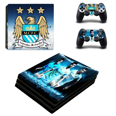 Manchester City FC decal skin for PS4 Pro Console and 2 Co.. Manchester City FC decal skin for PS4 Pro Console and 2 Co..