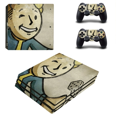Fallout decal skin for PS4 Pro Console and 2 Controllers Fallout decal skin for PS4 Pro Console and 2 Controllers