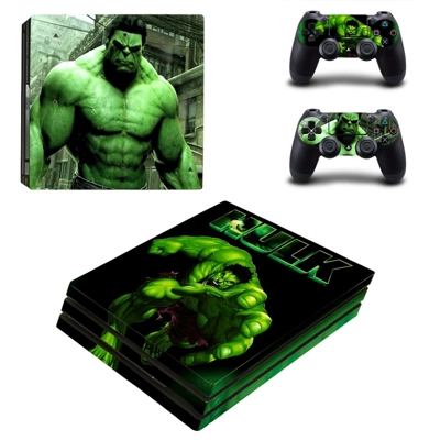 The Incredible Hulk decal skin for PS4 Pro Console and 2 C.. The Incredible Hulk decal skin for PS4 Pro Console and 2 C..