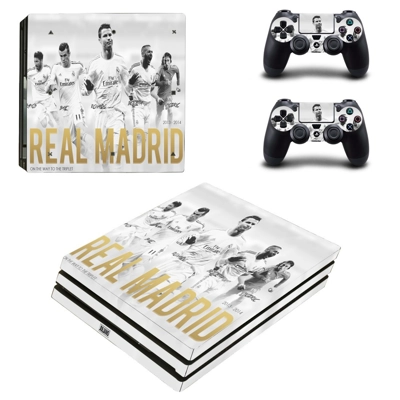Real Madrid decal skin for PS4 Pro Console and 2 Controllers Real Madrid decal skin for PS4 Pro Console and 2 Controllers