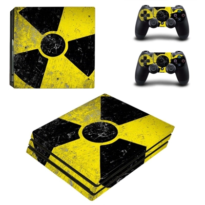 Radioactive art decal skin for PS4 Pro Console and 2 Contr.. Radioactive art decal skin for PS4 Pro Console and 2 Contr..
