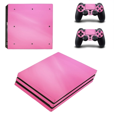 Pink wall decal skin for PS4 Pro Console and 2 Controllers Pink wall decal skin for PS4 Pro Console and 2 Controllers