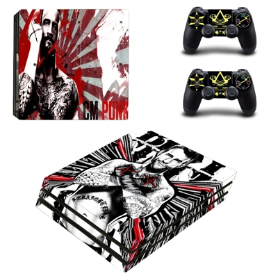 CM Punk Man decal skin for PS4 Pro Console and 2 Controllers