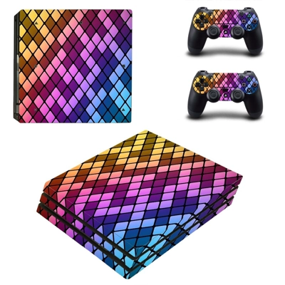 Rectangular Clipart decal skin for PS4 Pro Console and 2 C.. Rectangular Clipart decal skin for PS4 Pro Console and 2 C..