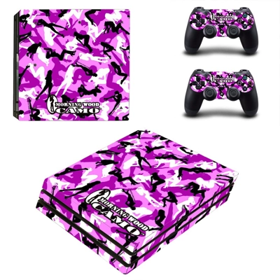 Morning wood camo decal skin for PS4 Pro Console and 2 Con.. Morning wood camo decal skin for PS4 Pro Console and 2 Con..