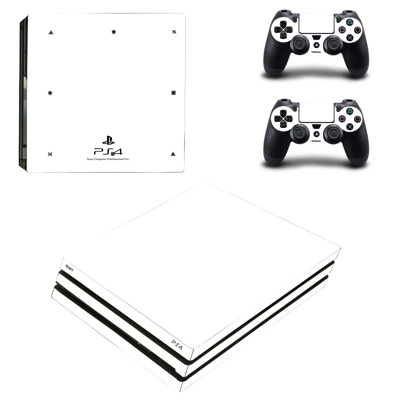 White Texture decal skin for PS4 Pro Console and 2 Control.. White Texture decal skin for PS4 Pro Console and 2 Control..