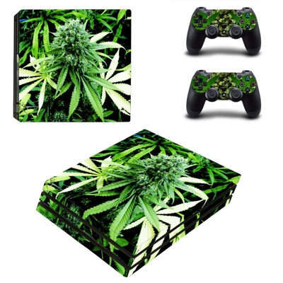 Weed Flowers decal skin for PS4 Pro Console and 2 Controll.. Weed Flowers decal skin for PS4 Pro Console and 2 Controll..
